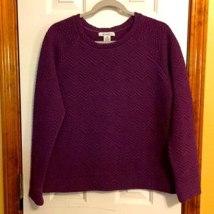 Liz Claiborne Purple pull-over sweater